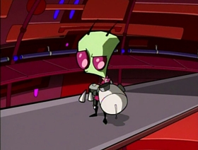 Screenshots from the 2001 Nickelodeon cartoon Invasion of the Idiot Dog Brain