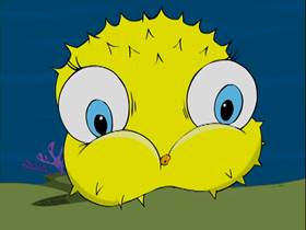 Screenshots from the 2001 Warner Bros. cartoon Speared, Seared and Feared