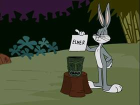 Screenshots from the 2001 Warner Bros. cartoon Speared, Seared and Feared