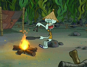 Screenshots from the 2002 United Plankton Pictures cartoon Club SpongeBob