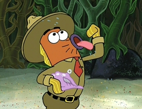 Screenshots from the 2002 United Plankton Pictures cartoon Club SpongeBob