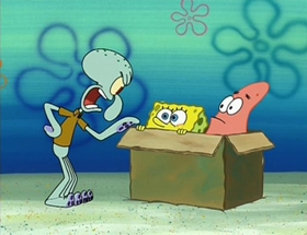 Screenshots from the 2002 United Plankton Pictures cartoon Idiot Box