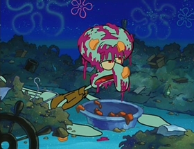 Screenshots from the 2002 United Plankton Pictures cartoon Idiot Box