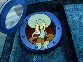 Screenshots from the 2002 United Plankton Pictures cartoon Snowball Effect