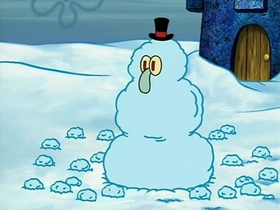 Screenshots from the 2002 United Plankton Pictures cartoon Snowball Effect