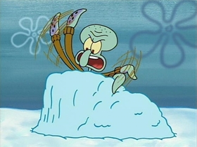 Screenshots from the 2002 United Plankton Pictures cartoon Snowball Effect