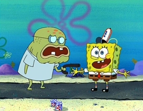 Screenshots from the 2002 United Plankton Pictures cartoon As Seen on TV