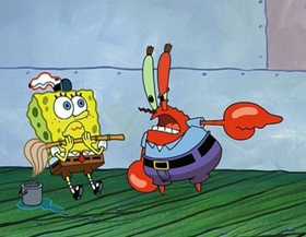 Screenshots from the 2002 United Plankton Pictures cartoon As Seen on TV