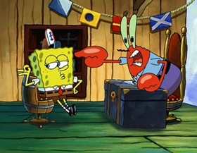 Screenshots from the 2002 United Plankton Pictures cartoon As Seen on TV