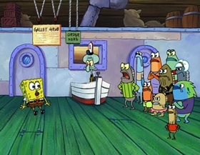 Screenshots from the 2002 United Plankton Pictures cartoon As Seen on TV