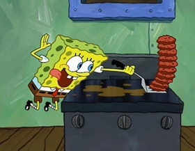 Screenshots from the 2002 United Plankton Pictures cartoon As Seen on TV