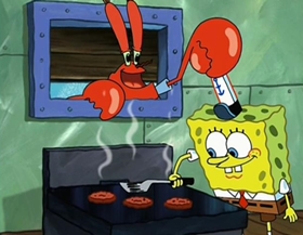 Screenshots from the 2002 United Plankton Pictures cartoon As Seen on TV