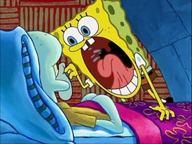 Screenshots from the 2002 United Plankton Pictures cartoon Can You Spare a Dime?