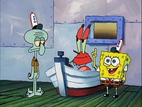 Screenshots from the 2002 United Plankton Pictures cartoon Can You Spare a Dime?