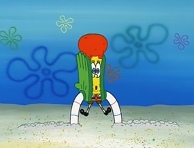 Screenshots from the 2002 United Plankton Pictures cartoon No Weenies Allowed