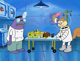 Screenshots from the 2002 United Plankton Pictures cartoon No Weenies Allowed