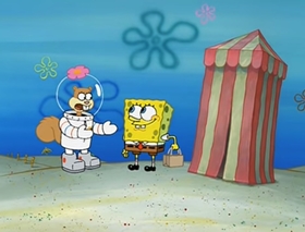 Screenshots from the 2002 United Plankton Pictures cartoon No Weenies Allowed