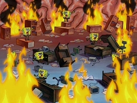 Screenshots from the 2002 United Plankton Pictures cartoon Squilliam Returns