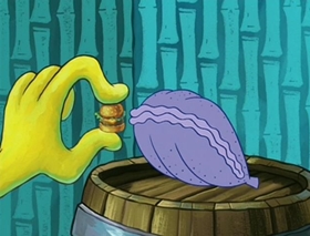 Screenshots from the 2002 United Plankton Pictures cartoon Rock-a-Bye Bivalve