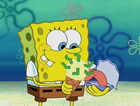 Screenshots from the 2002 United Plankton Pictures cartoon Rock-a-Bye Bivalve