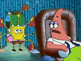 Screenshots from the 2002 United Plankton Pictures cartoon Rock-a-Bye Bivalve