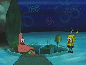 Screenshots from the 2002 United Plankton Pictures cartoon Rock-a-Bye Bivalve