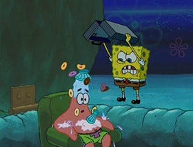 Screenshots from the 2002 United Plankton Pictures cartoon Rock-a-Bye Bivalve