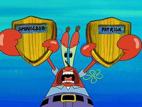 Screenshots from the 2002 United Plankton Pictures cartoon Wet Painters