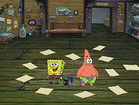 Screenshots from the 2002 United Plankton Pictures cartoon Wet Painters