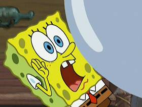 Screenshots from the 2002 United Plankton Pictures cartoon Wet Painters