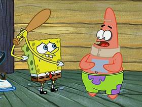 Screenshots from the 2002 United Plankton Pictures cartoon Wet Painters