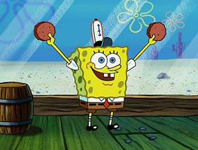 Screenshots from the 2002 United Plankton Pictures cartoon Wet Painters