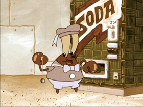 Screenshots from the 2002 United Plankton Pictures cartoon Krusty Krab Training Video