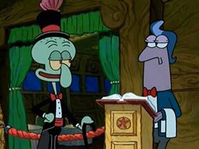 Screenshots from the 2002 United Plankton Pictures cartoon Chocolate with Nuts