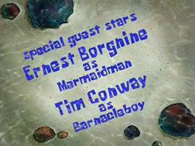 Screenshots from the 2002 United Plankton Pictures cartoon Mermaid Man and Barnacle Boy V