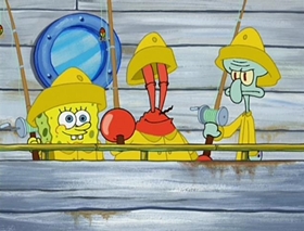 Screenshots from the 2002 United Plankton Pictures cartoon Clams