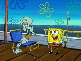 Screenshots from the 2002 United Plankton Pictures cartoon Clams