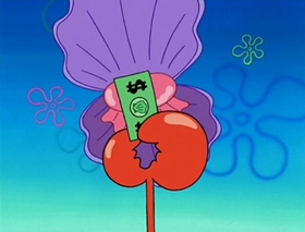 Screenshots from the 2002 United Plankton Pictures cartoon Clams