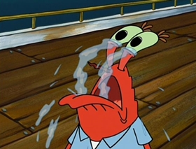 Screenshots from the 2002 United Plankton Pictures cartoon Clams