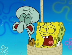 Screenshots from the 2002 United Plankton Pictures cartoon Clams