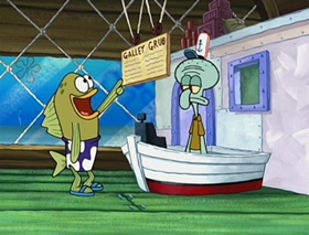 Screenshots from the 2002 United Plankton Pictures cartoon Clams