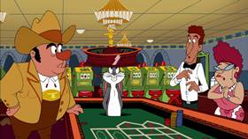 Screenshots from the 2003 Warner Bros. cartoon Hare and Loathing in Las Vegas