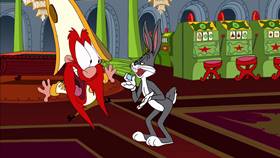 Screenshots from the 2003 Warner Bros. cartoon Hare and Loathing in Las Vegas