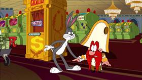 Screenshots from the 2003 Warner Bros. cartoon Hare and Loathing in Las Vegas