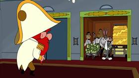Screenshots from the 2003 Warner Bros. cartoon Hare and Loathing in Las Vegas