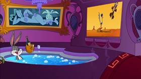 Screenshots from the 2003 Warner Bros. cartoon Hare and Loathing in Las Vegas