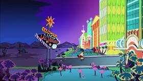 Screenshots from the 2003 Warner Bros. cartoon Hare and Loathing in Las Vegas