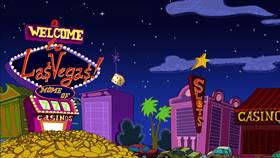 Screenshots from the 2003 Warner Bros. cartoon Hare and Loathing in Las Vegas