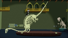 Screenshots from the 2003 Warner Bros. cartoon Museum Scream