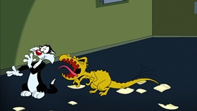 Screenshots from the 2003 Warner Bros. cartoon Museum Scream